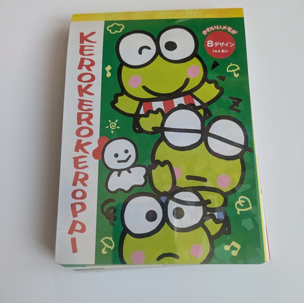 Vintage Keroppi Sanrio notepad from Japan!